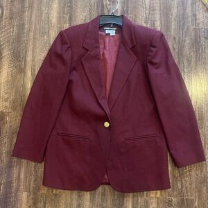 Savannah Burgundy Women's Blazer 8